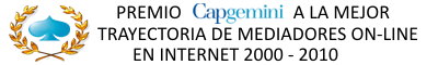 Premio CapGemini a la mejor trayectoria de mediadores on-line en Internet 2000-2010